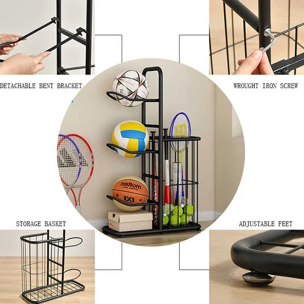 Outdoor Iron Ball Storage Rack